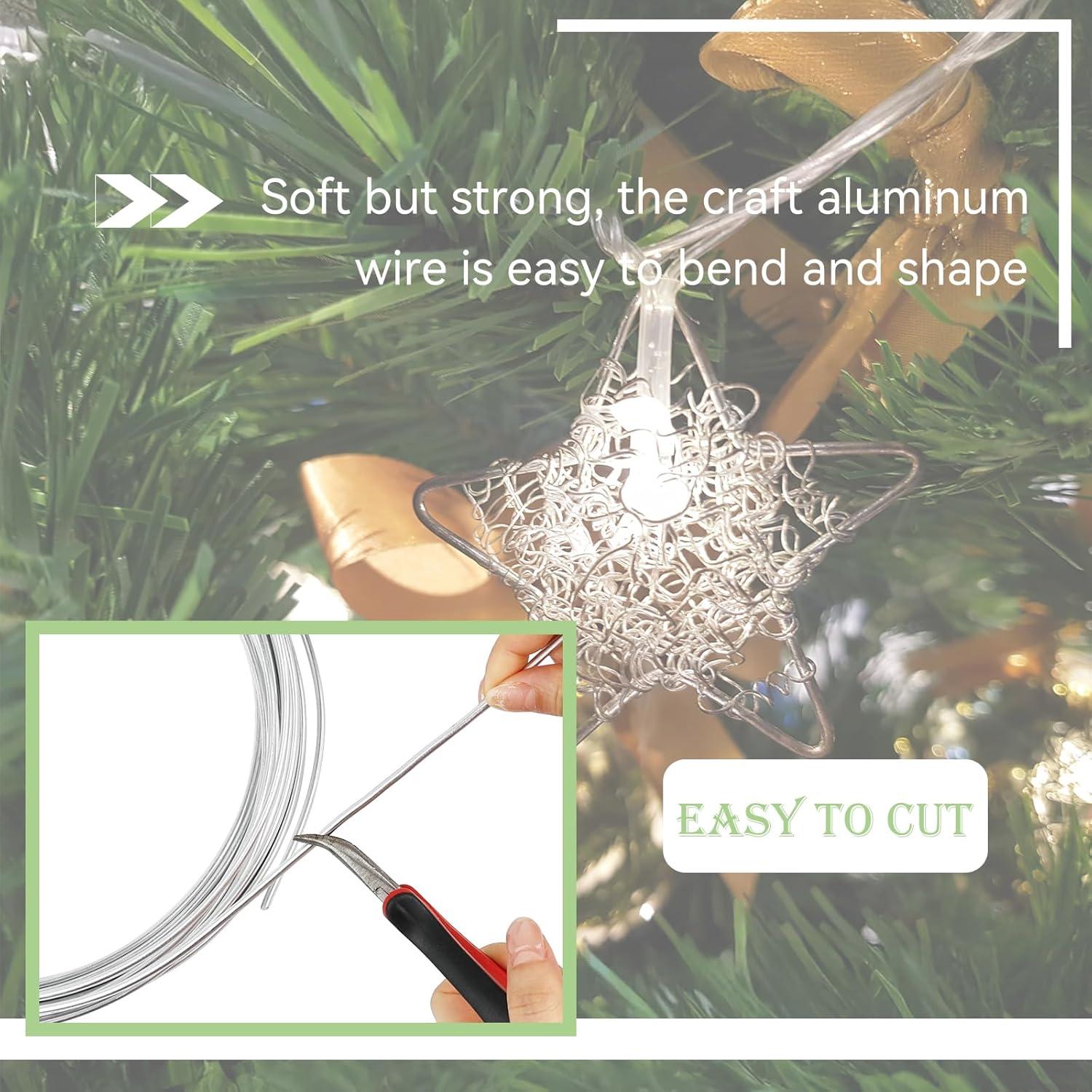 Alambre de Aluminio Flexible 3mm PEASUG 10 Metros para Manualidades