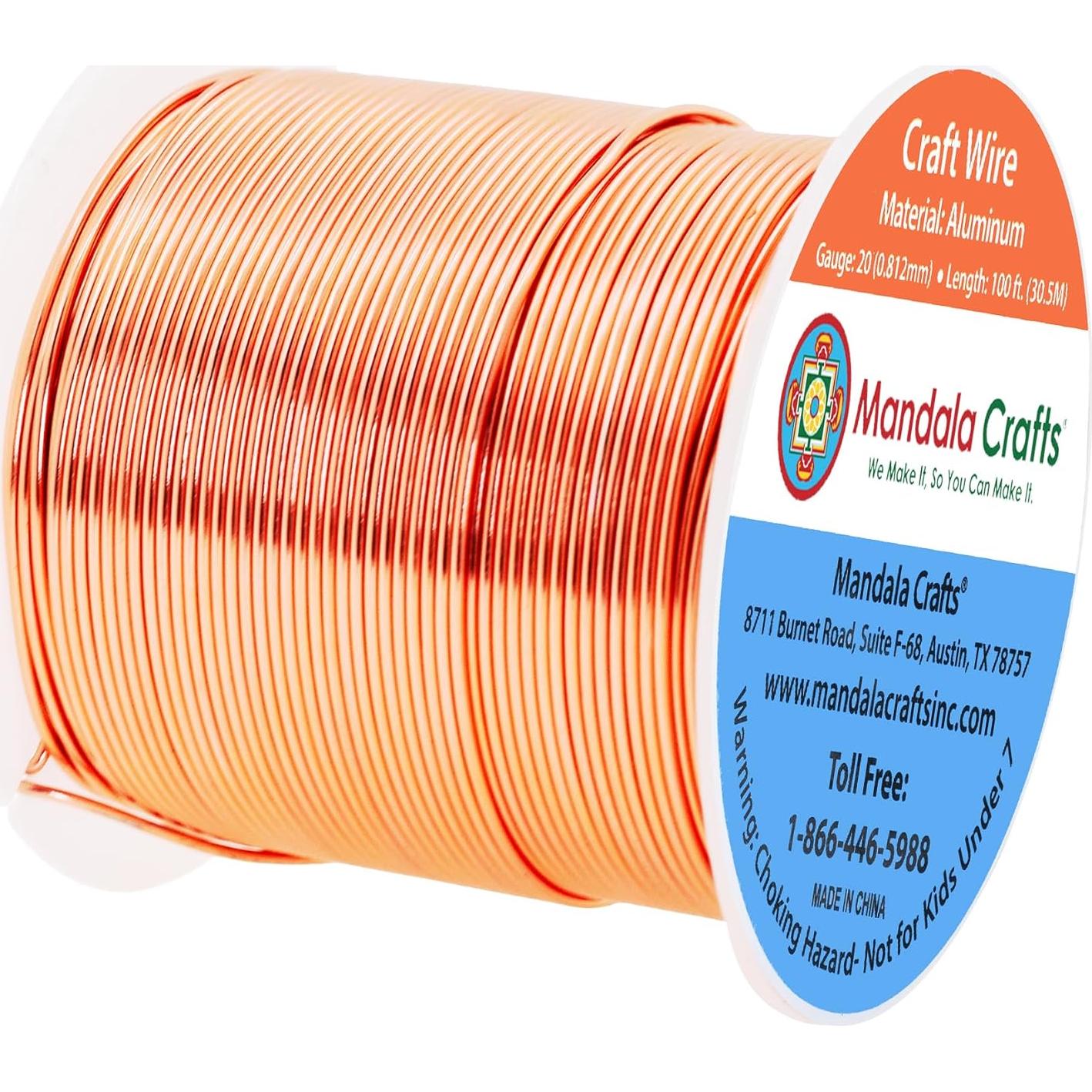 Alambre de Aluminio Anodizado Mandala Crafts 20 Gauge 30.48 m