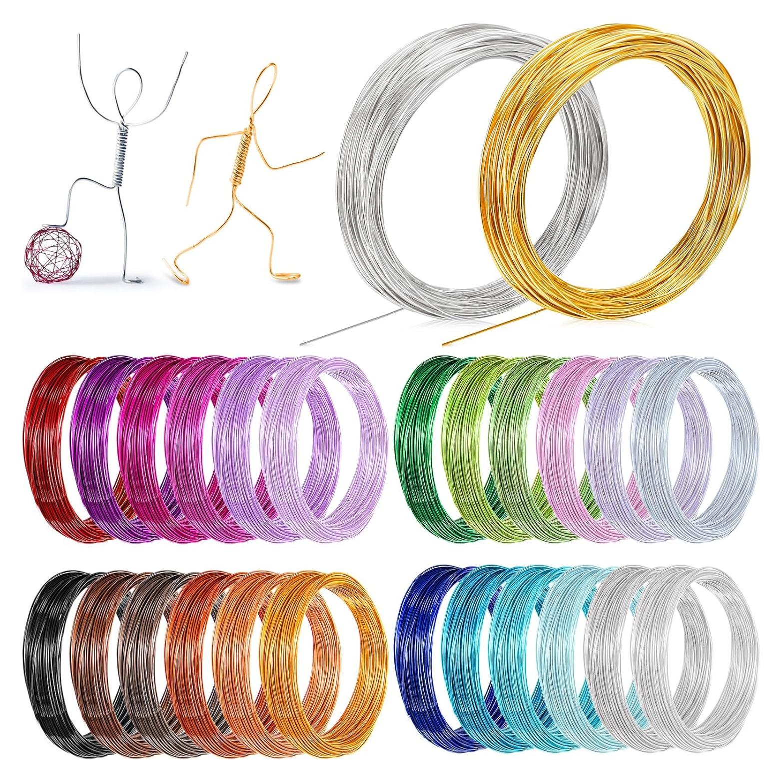 Alambre de Aluminio 25 Colores 20 Gauge 375m para Manualidades