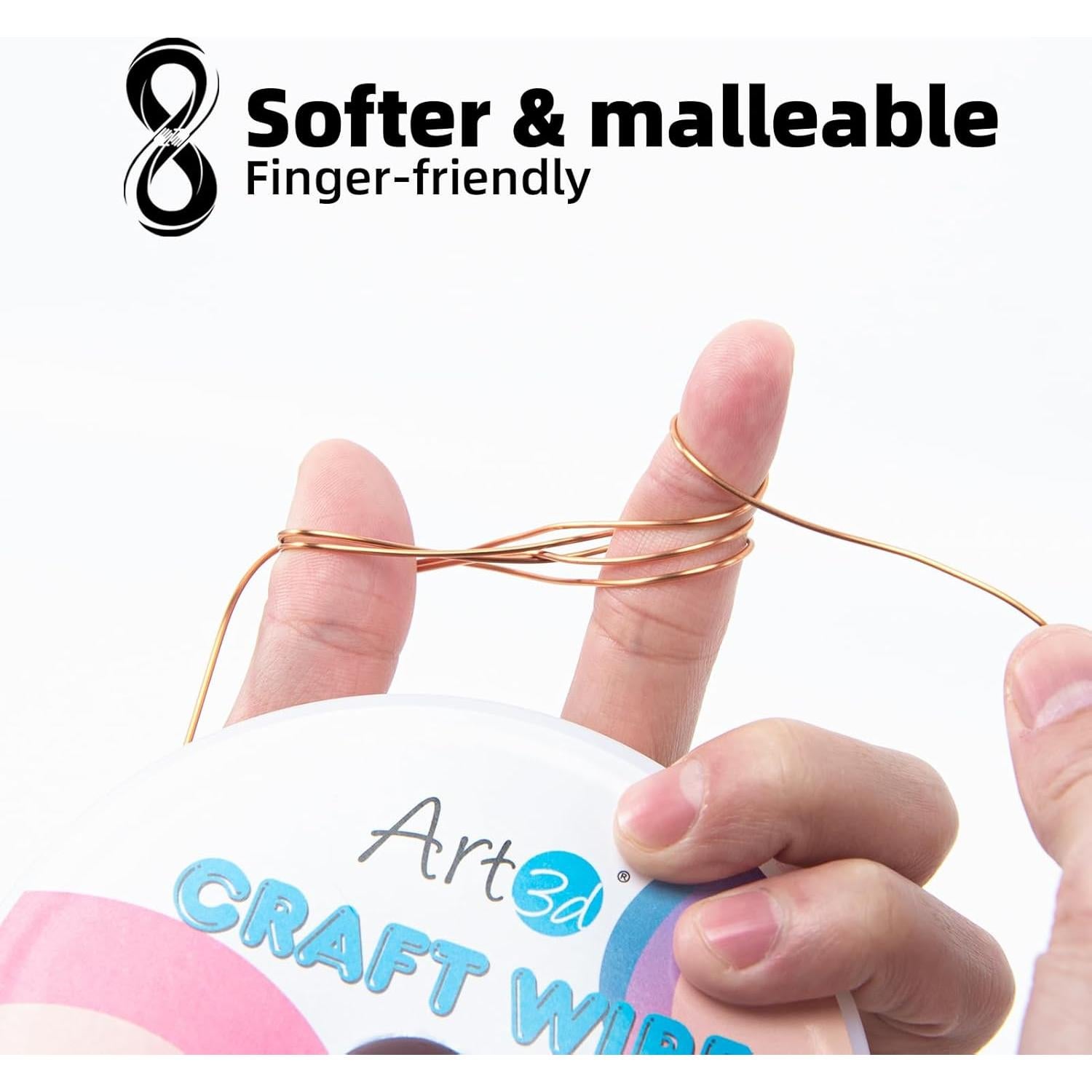 Alambre de Manualidades Art3d 18 AWG 120 Ft Cobre Flexible