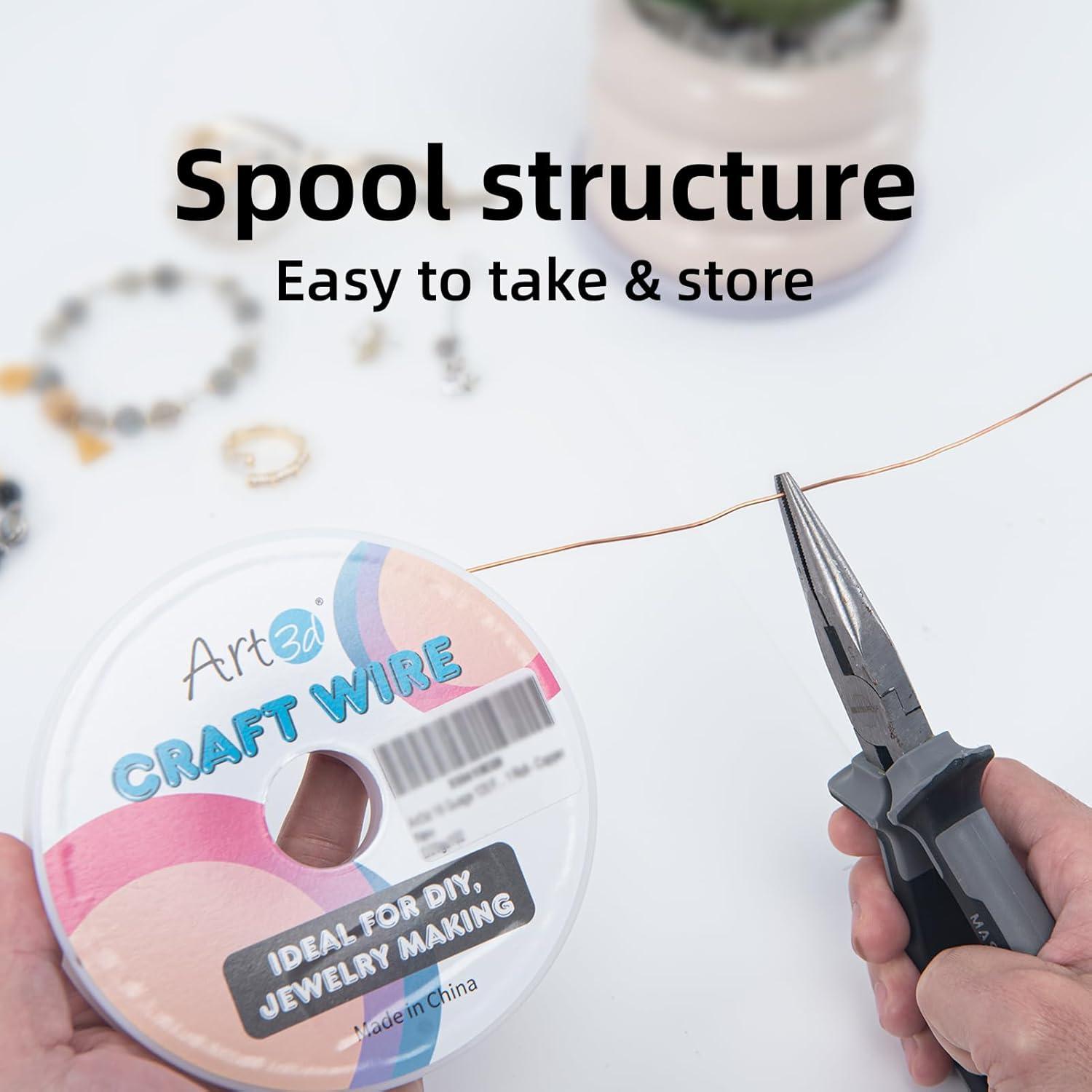 Alambre de Manualidades Art3d 18 AWG 120 Ft Cobre Flexible