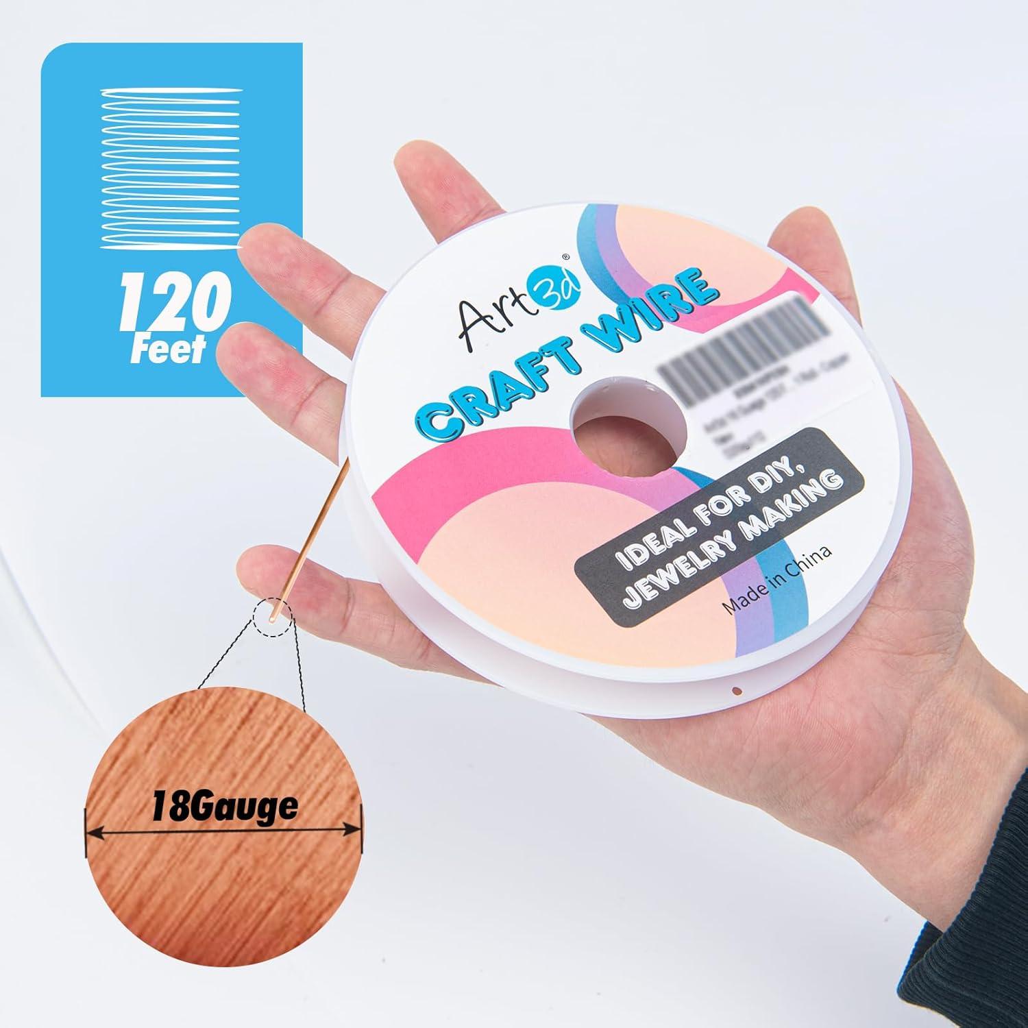 Alambre de Manualidades Art3d 18 AWG 120 Ft Cobre Flexible