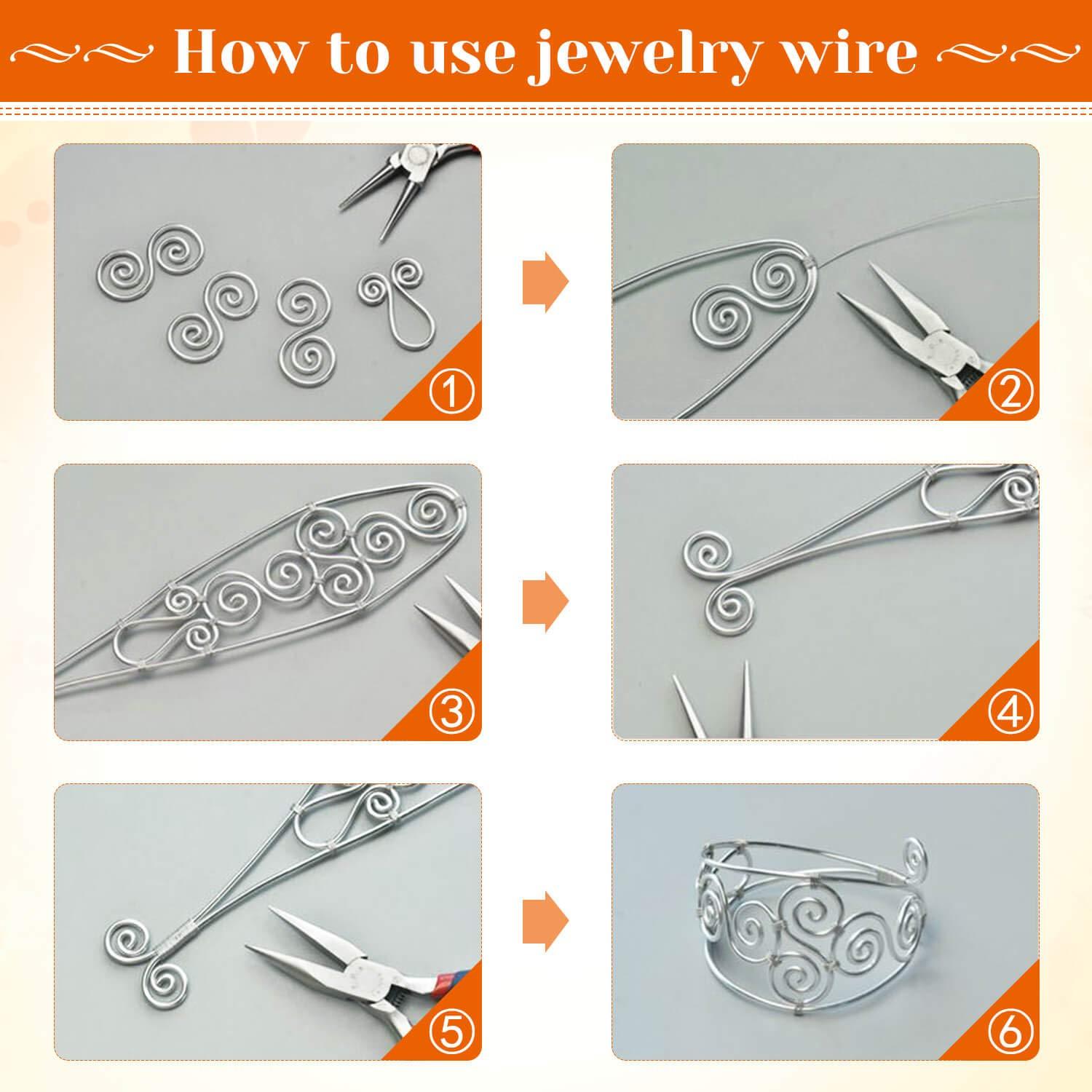 Alambre de Joyería Anezus 20 Gauge 25m Cobre Plata Resistente