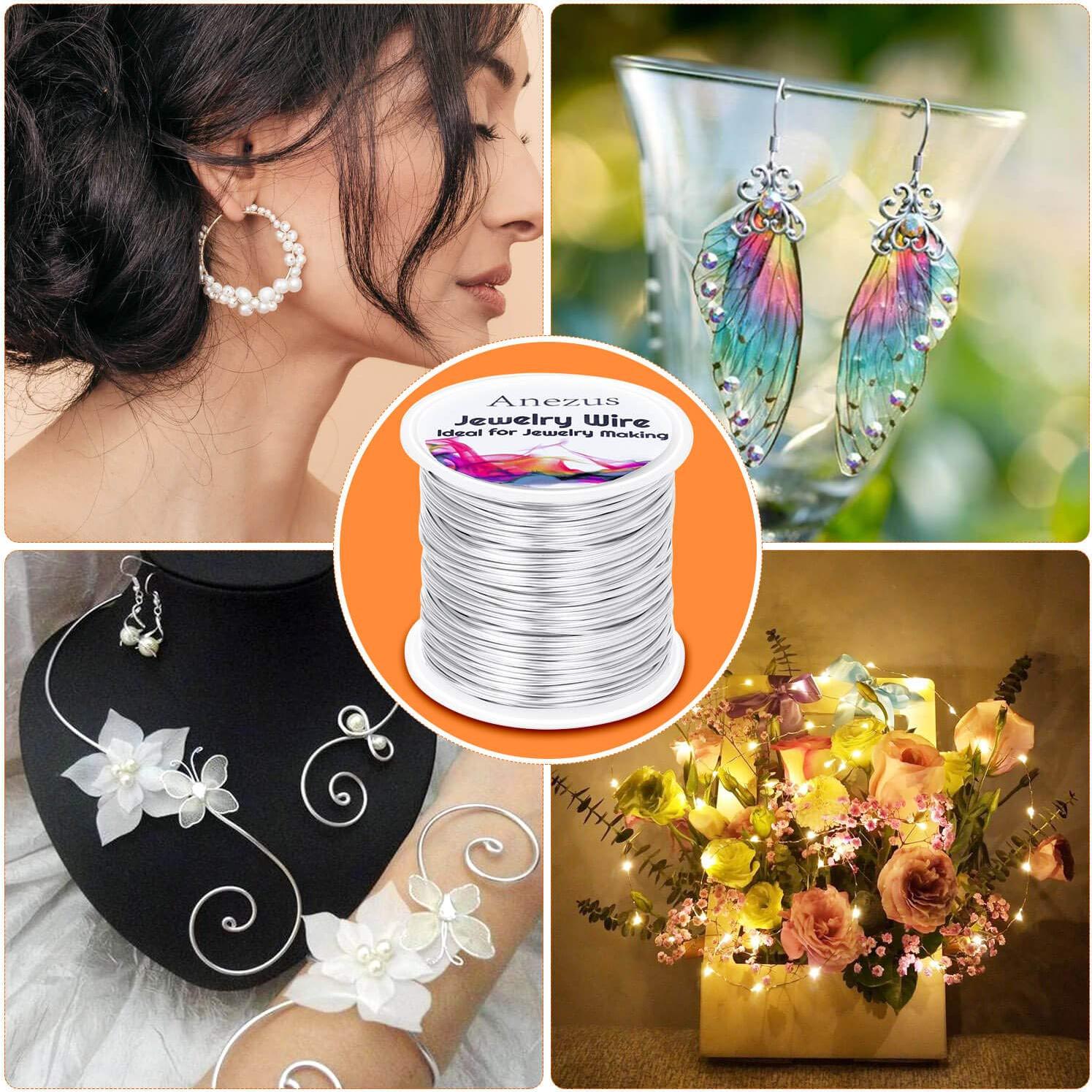 Alambre de Joyería Anezus 20 Gauge 25m Cobre Plata Resistente