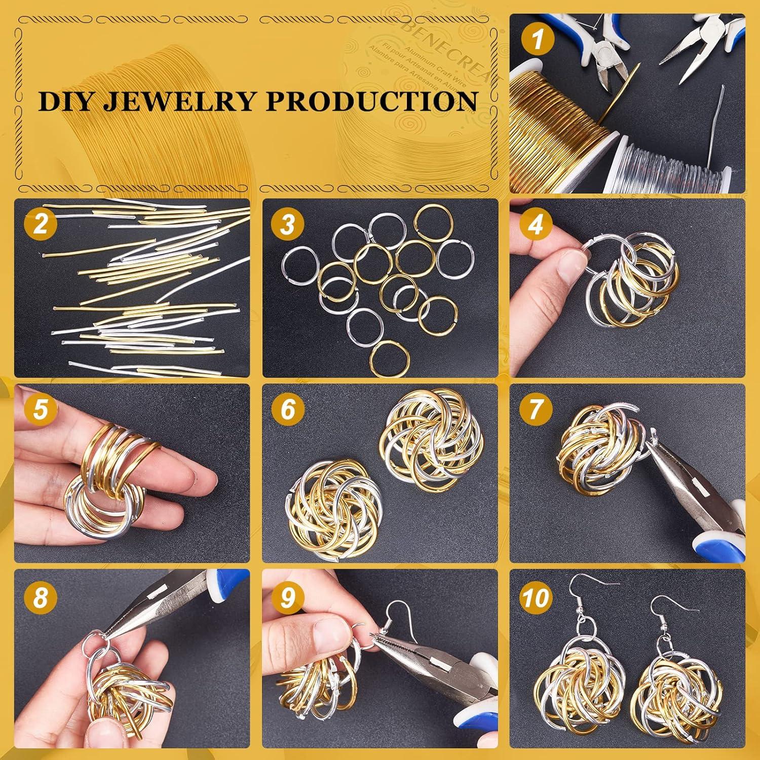 Alambre de Aluminio BENECREAT 12 Gauge 30m Plata Manualidades