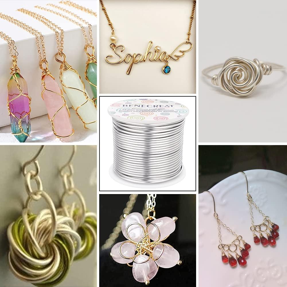 Alambre de Aluminio BENECREAT 12 Gauge 30m Plata Manualidades