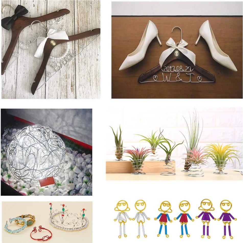 Alambre de Aluminio BENECREAT 12 Gauge 30m Plata Manualidades