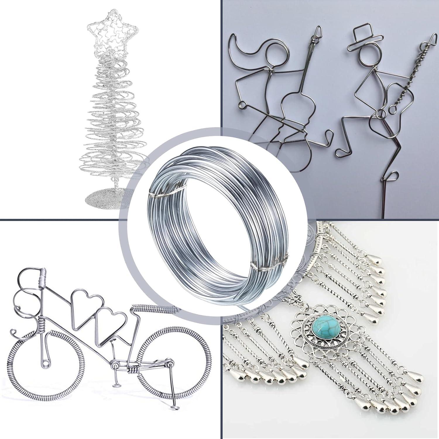 Alambre de Artesanía de Aluminio 3mm YuxingK 15 Metros Plata