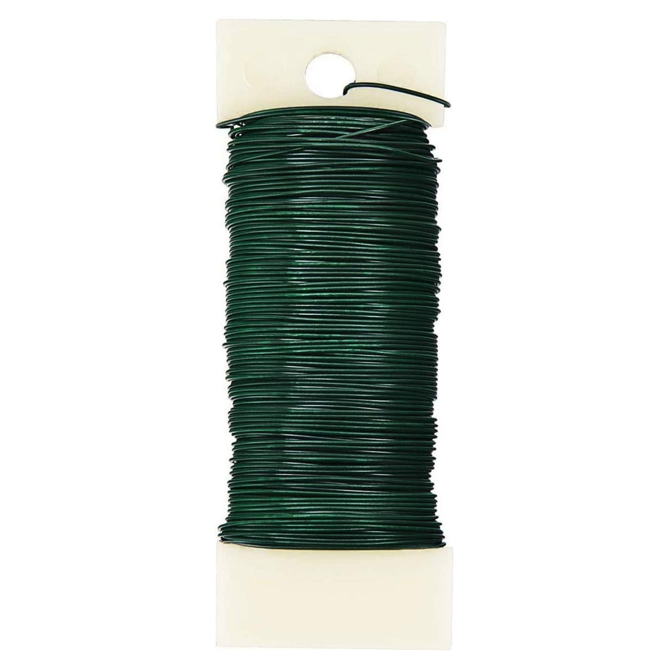 Alambre Floral Verde 22 Calibre BEADNOVA 38 Yardas para Manualidades