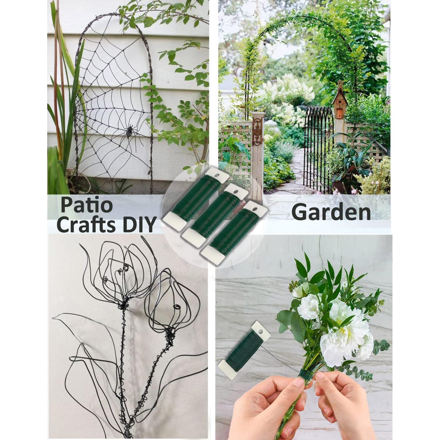 Alambre Floral Verde Zeanla 3 Rollos 107 Metros 22 Calibre