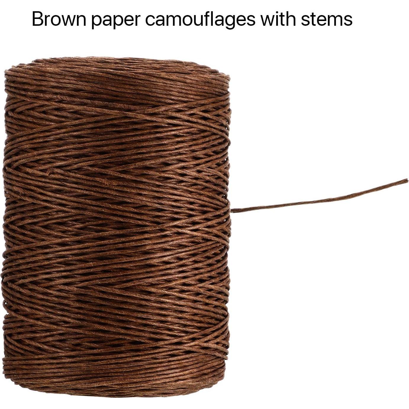 Alambre Floral Syhood 205.7m Rústico Marrón Impermeable