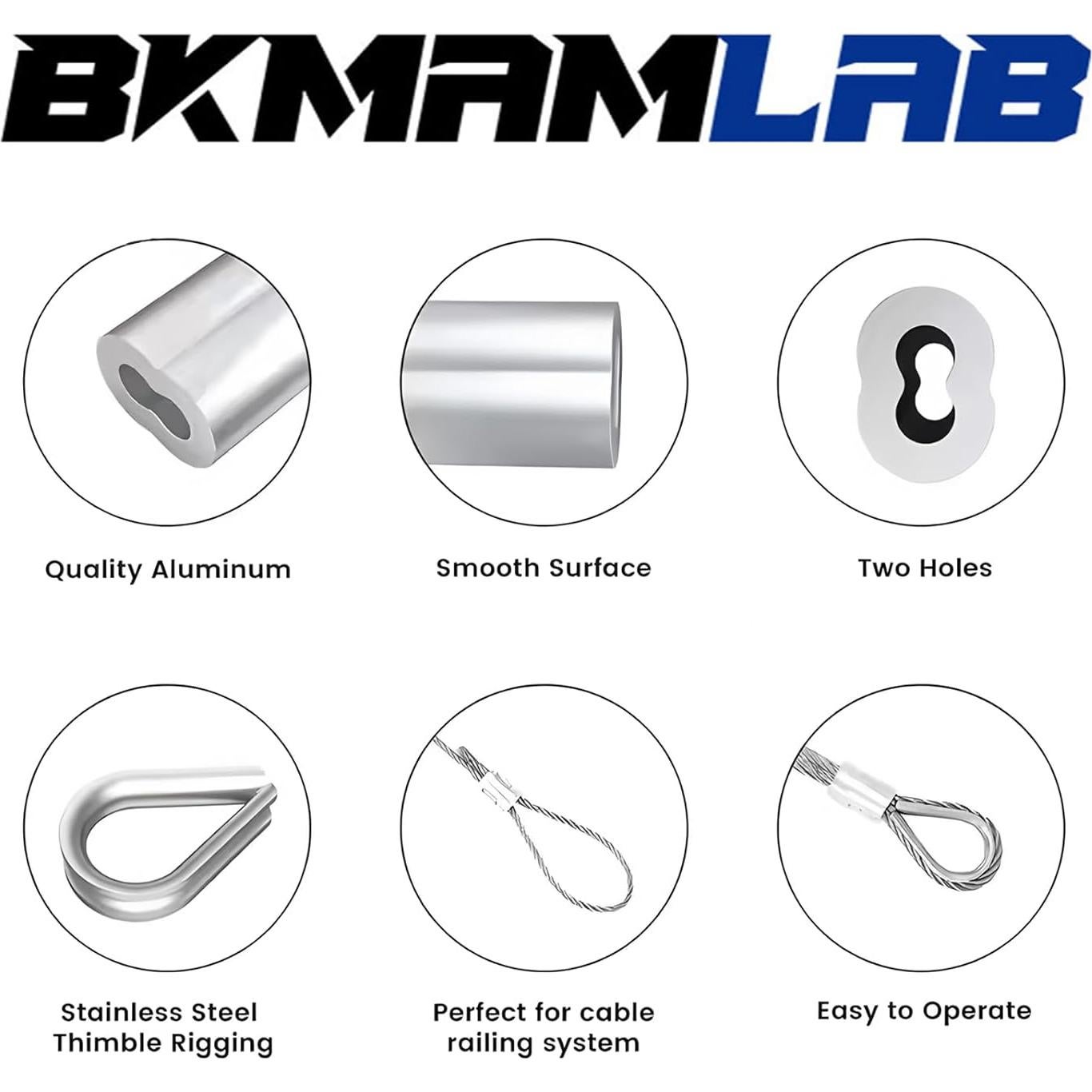 Cable de Alambre de Acero Inoxidable 304 100m 166kg BKMAMLAB