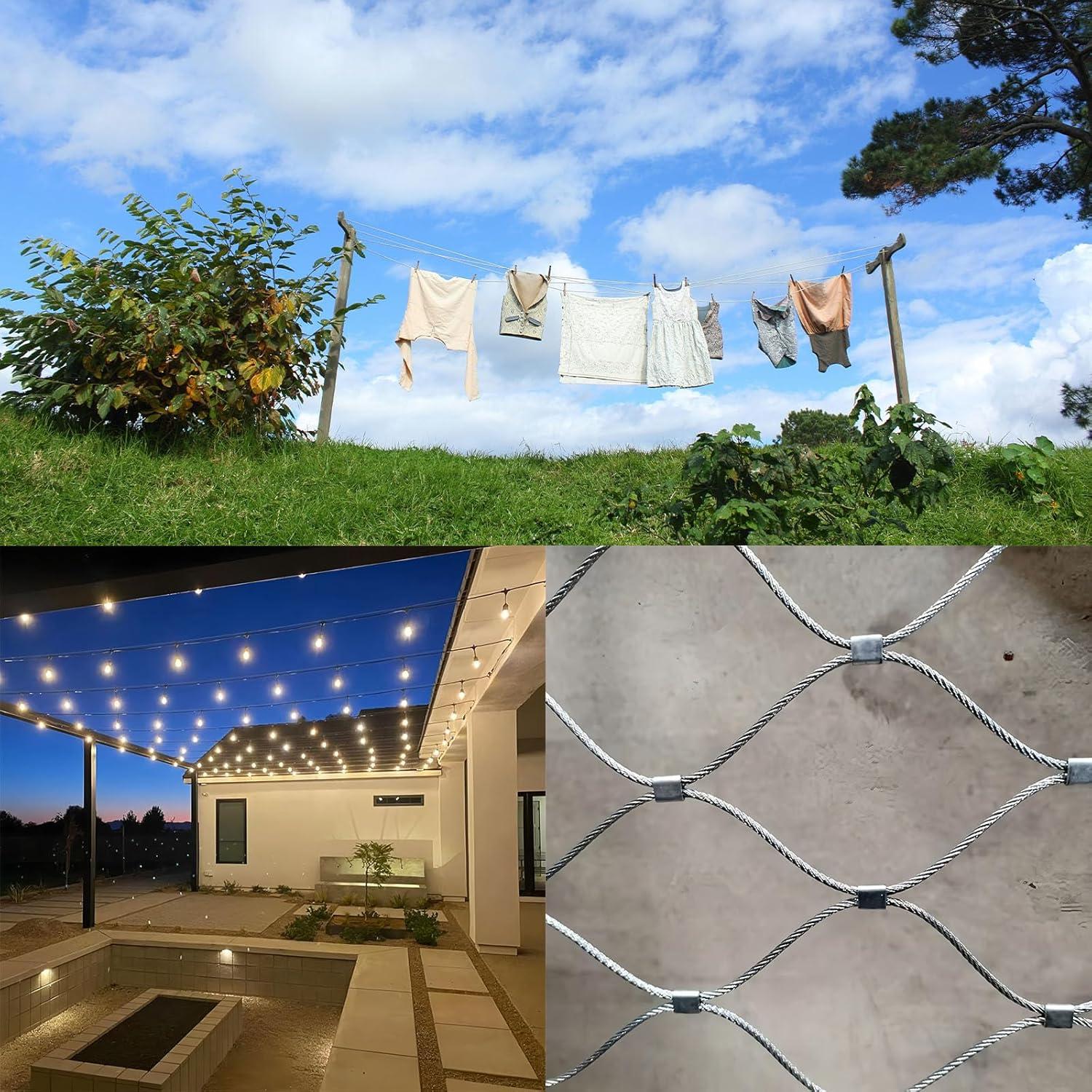 Cable de Alambre de Acero Inoxidable 304 100m 166kg BKMAMLAB