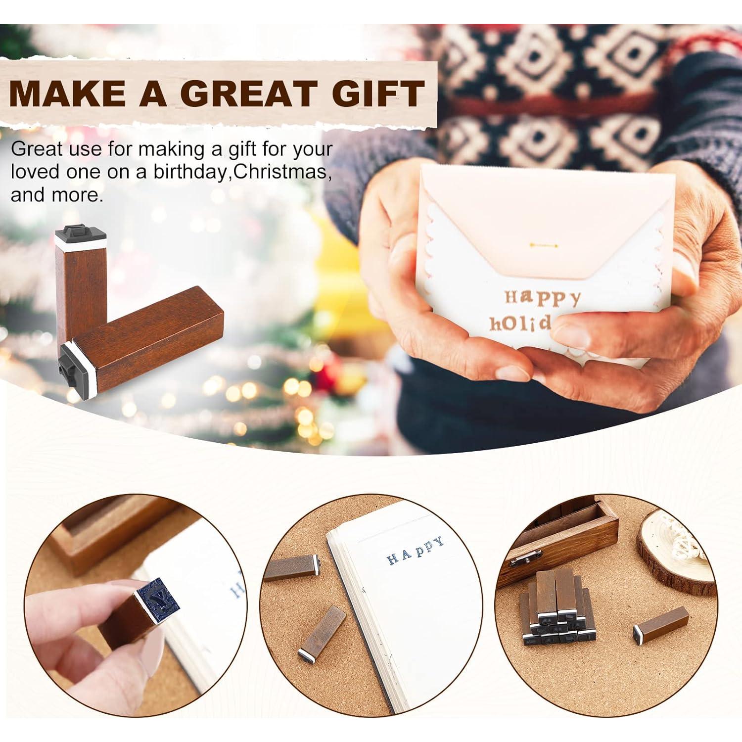 Set de Sellos de Letras UCEC - 70 Piezas para Manualidades