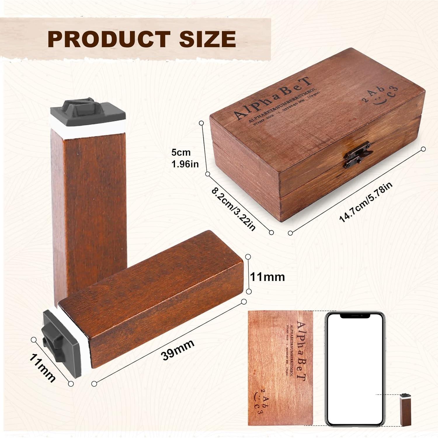 Set de Sellos de Letras UCEC - 70 Piezas para Manualidades