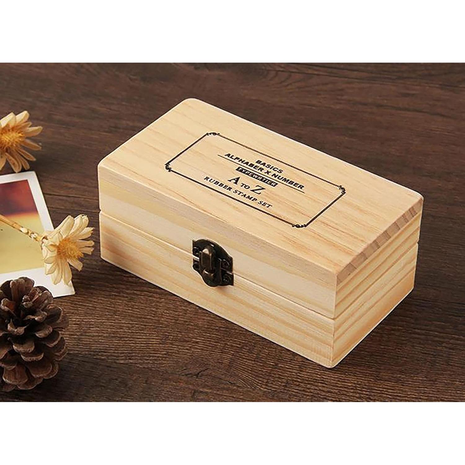 Set de 36 Sellos de Madera Yansanido Alfabeto y Números