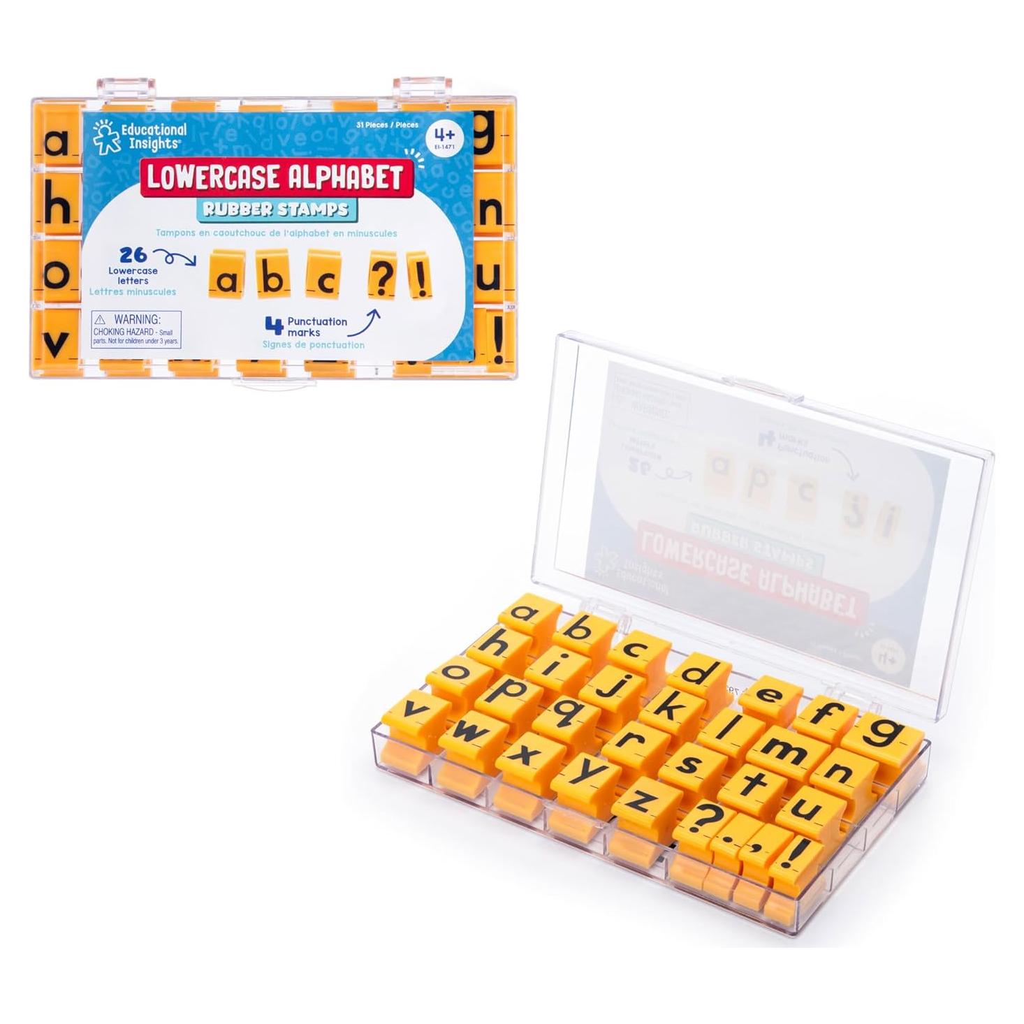 Sellos de Alfabeto en Minúsculas Educational Insights - 30 Piezas