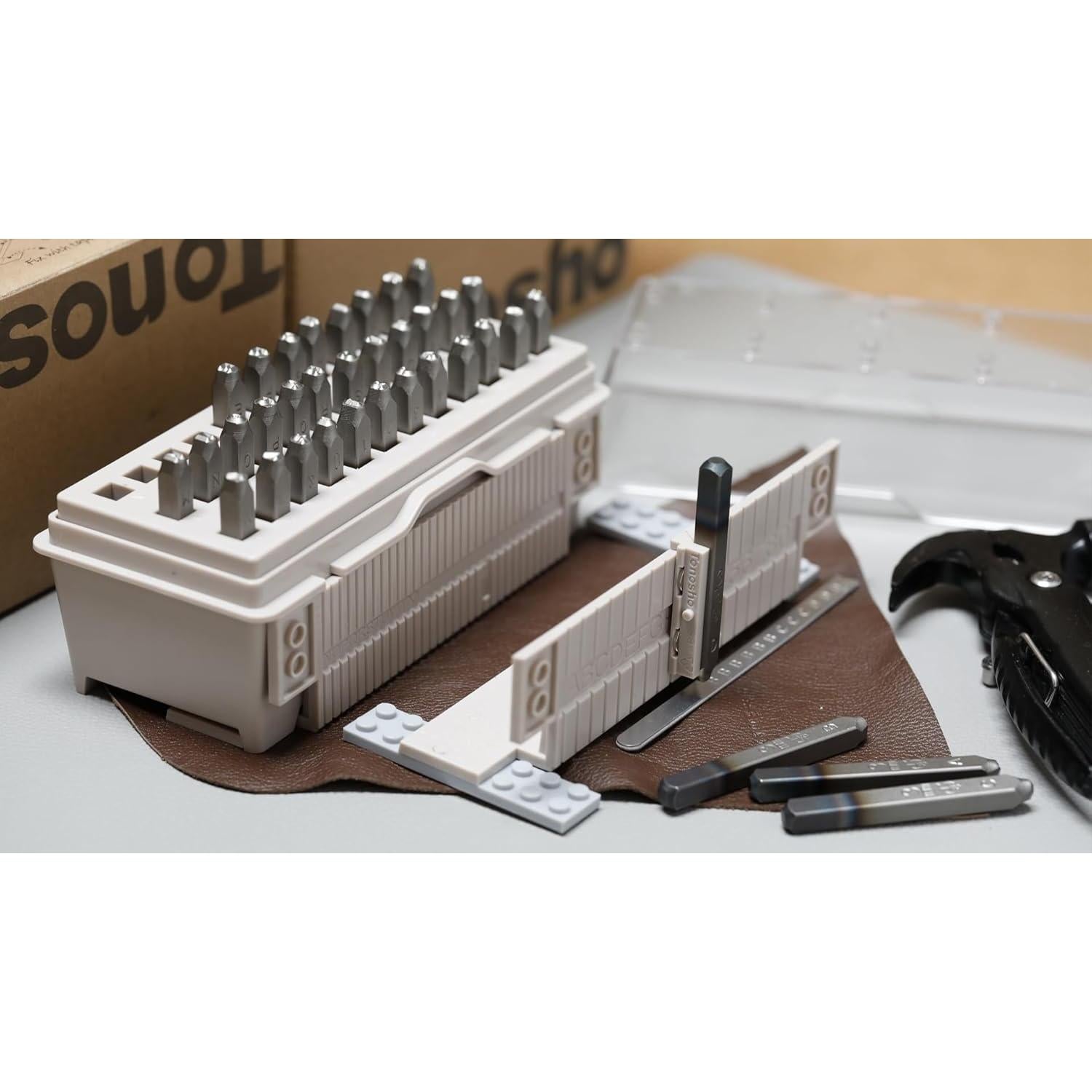 Juego de Sellos de Letras y Números Tonosho 36 Piezas 3mm