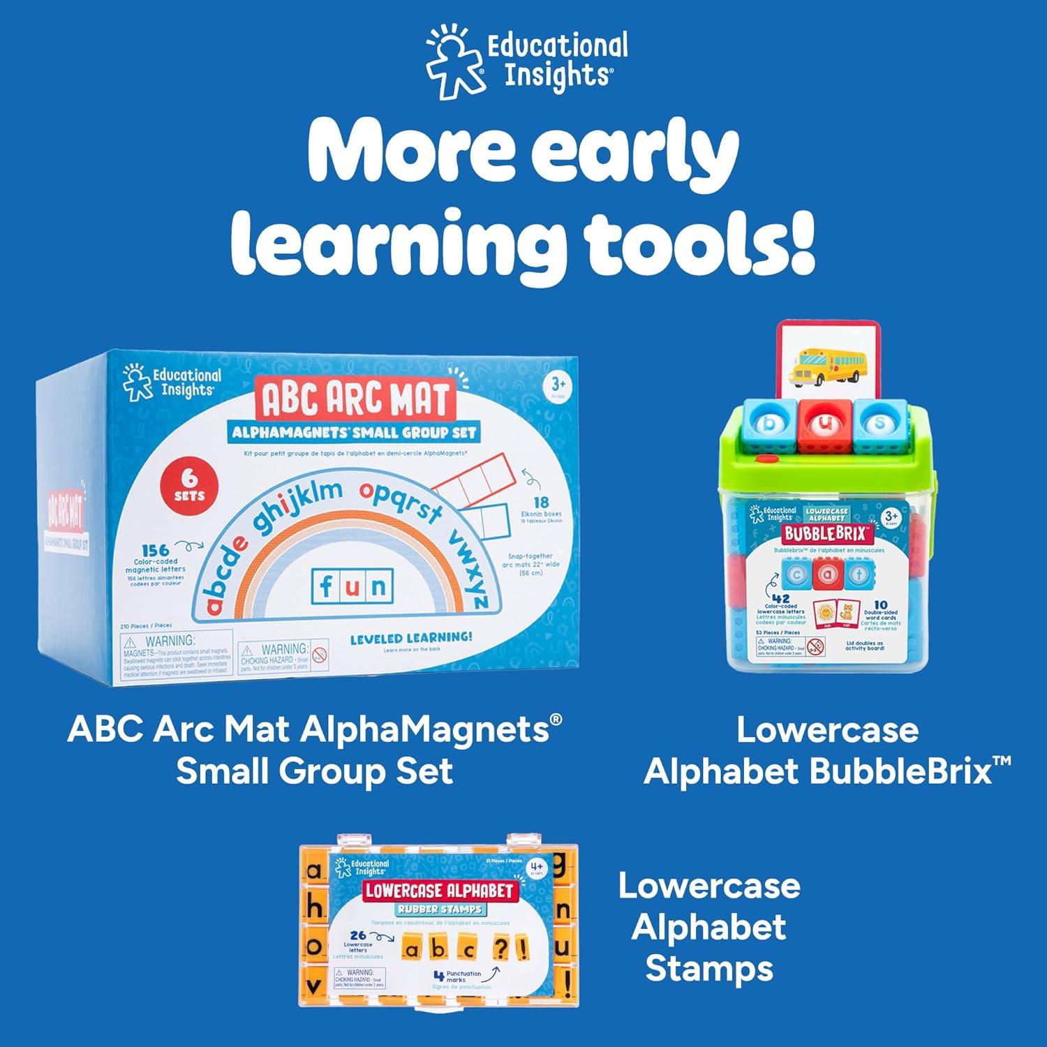 Sellos de Goma Mayúsculas Educational Insights - Set 26 Letras