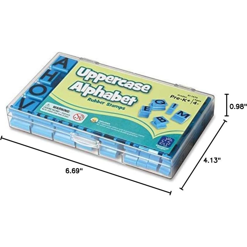 Sellos de Goma Mayúsculas Educational Insights - Set 26 Letras