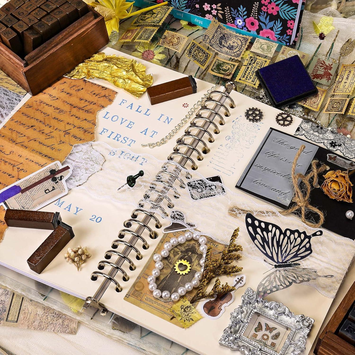 Juego de Sellos de Caucho Toptime 56pcs Alfabeto y Números