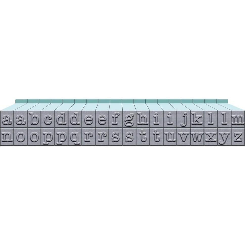 Conjunto de Sellos de Alfabeto Contact USA 36 Piezas Azul