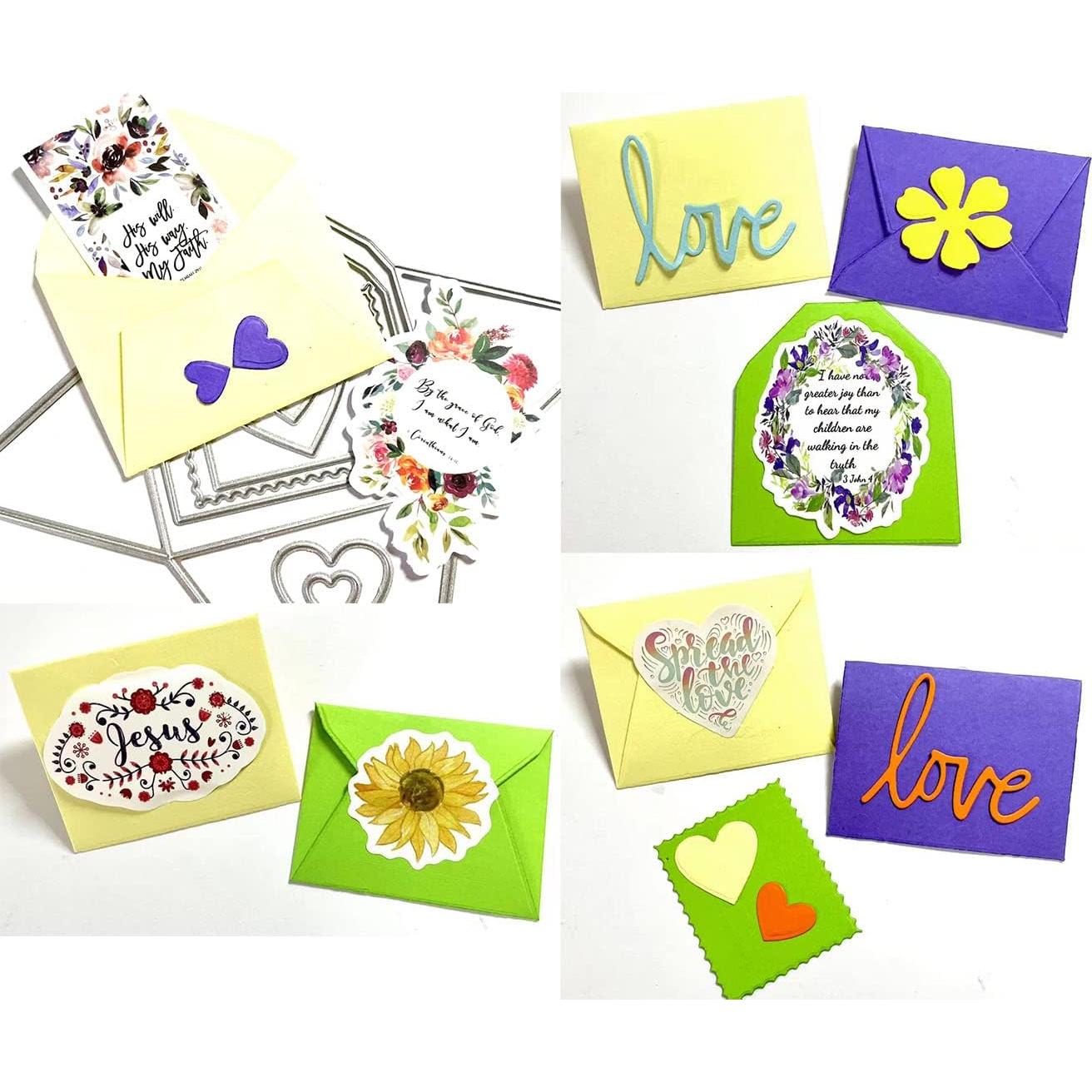 Plantillas de Corte Mvchifay Metal para Scrapbooking 14.3x11.3cm