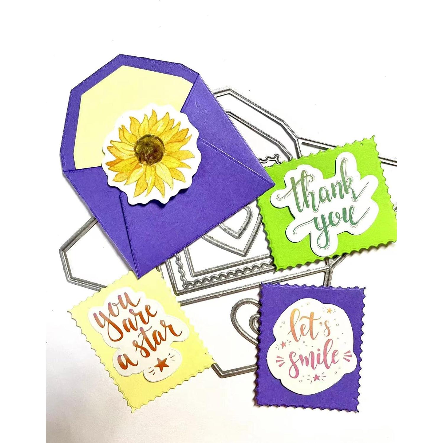 Plantillas de Corte Mvchifay Metal para Scrapbooking 14.3x11.3cm