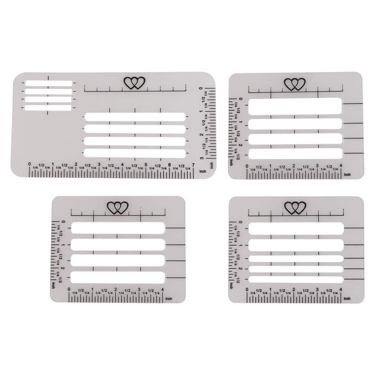 Plantillas de Esténcil para Dirección de Sobres BENBO 4 Piezas