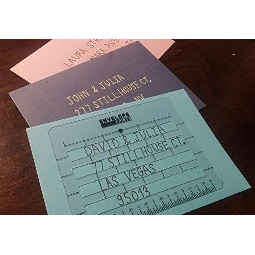 Plantillas de Esténcil para Dirección de Sobres BENBO 4 Piezas