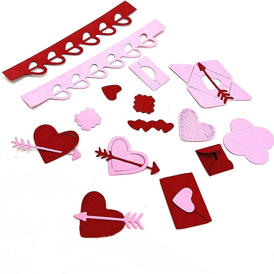 Troqueles de Corte de Metal HGSALK Corazón y Flecha para DIY