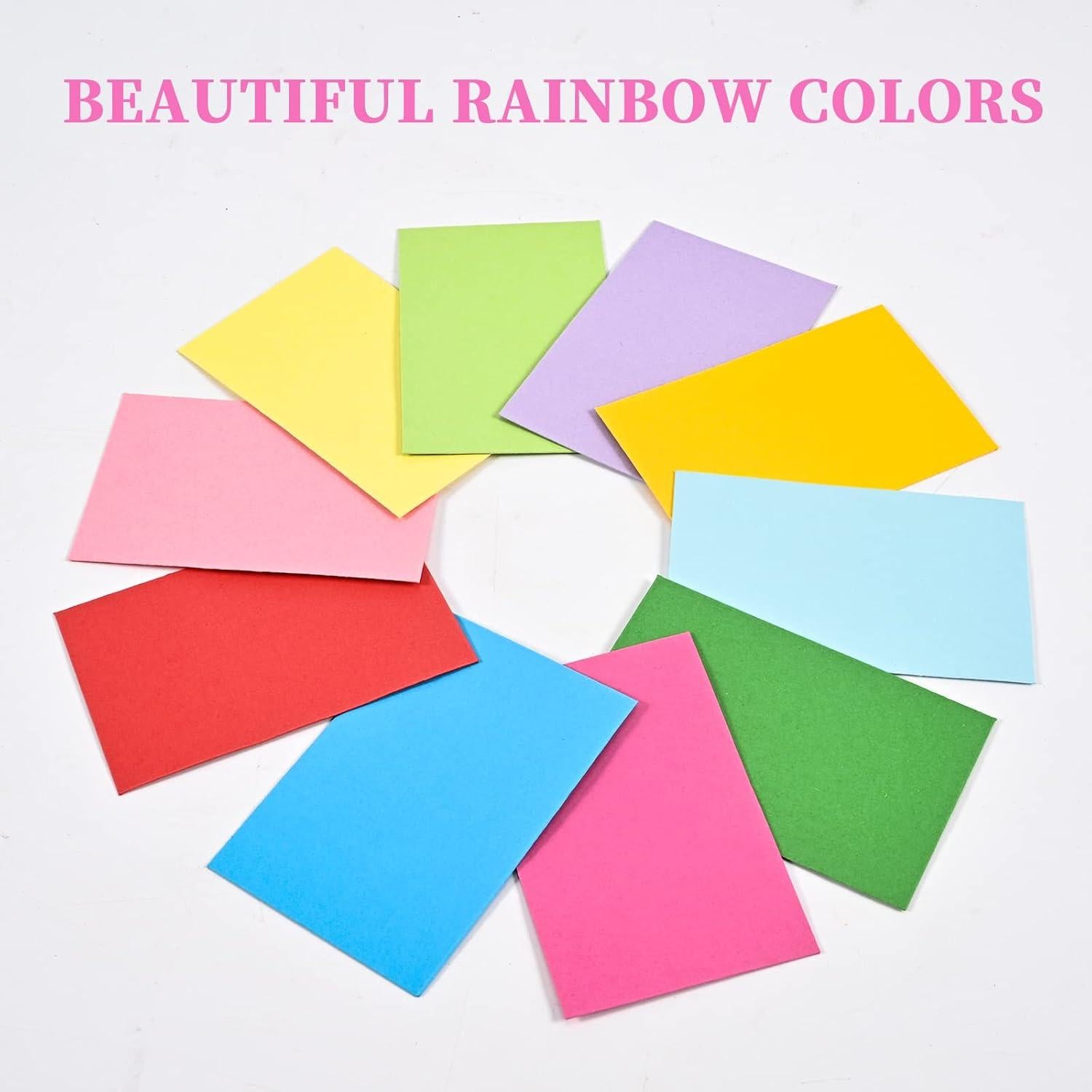 Paquete de 100 sobres multicolores Swesara 5.7 x 8.9 cm