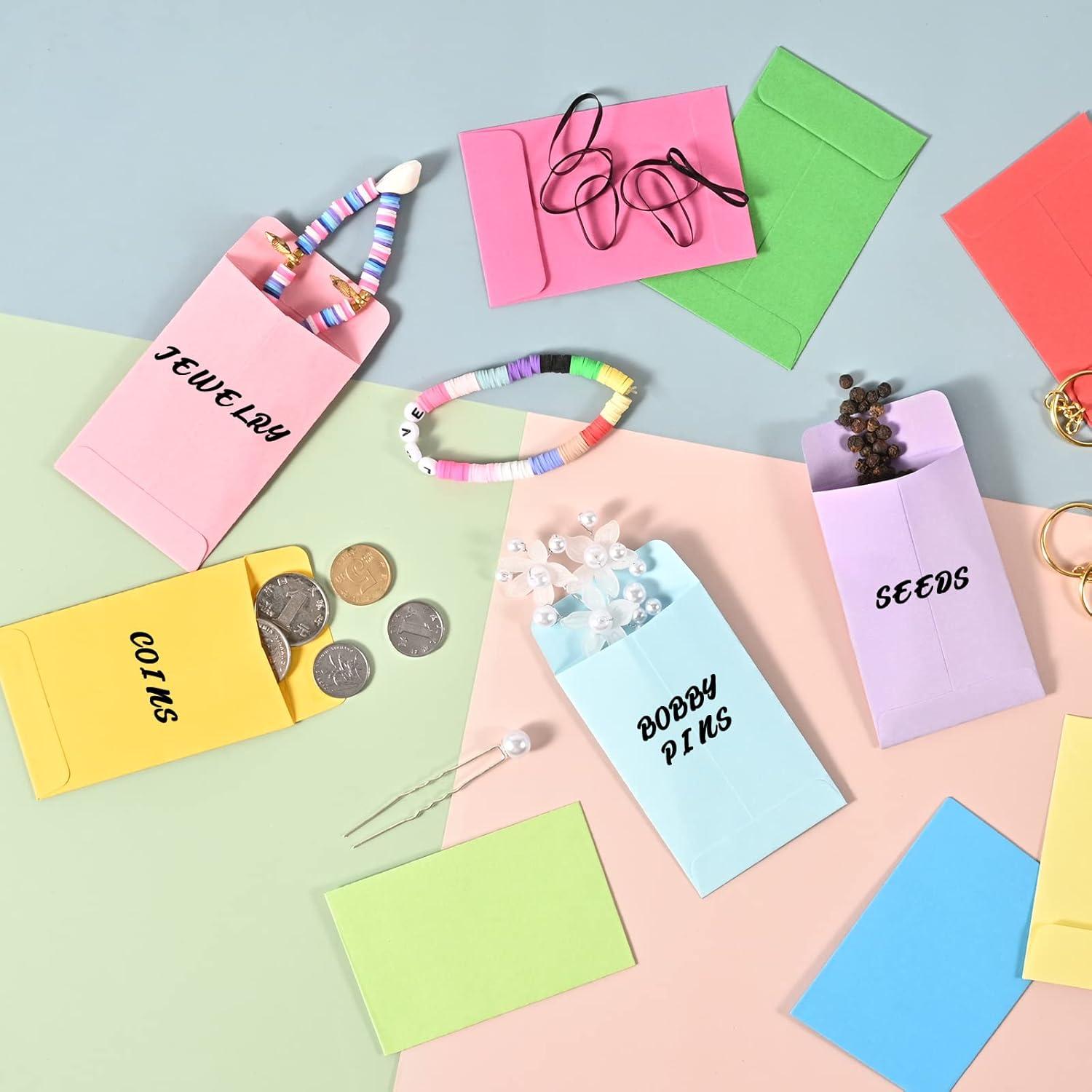 Paquete de 100 sobres multicolores Swesara 5.7 x 8.9 cm