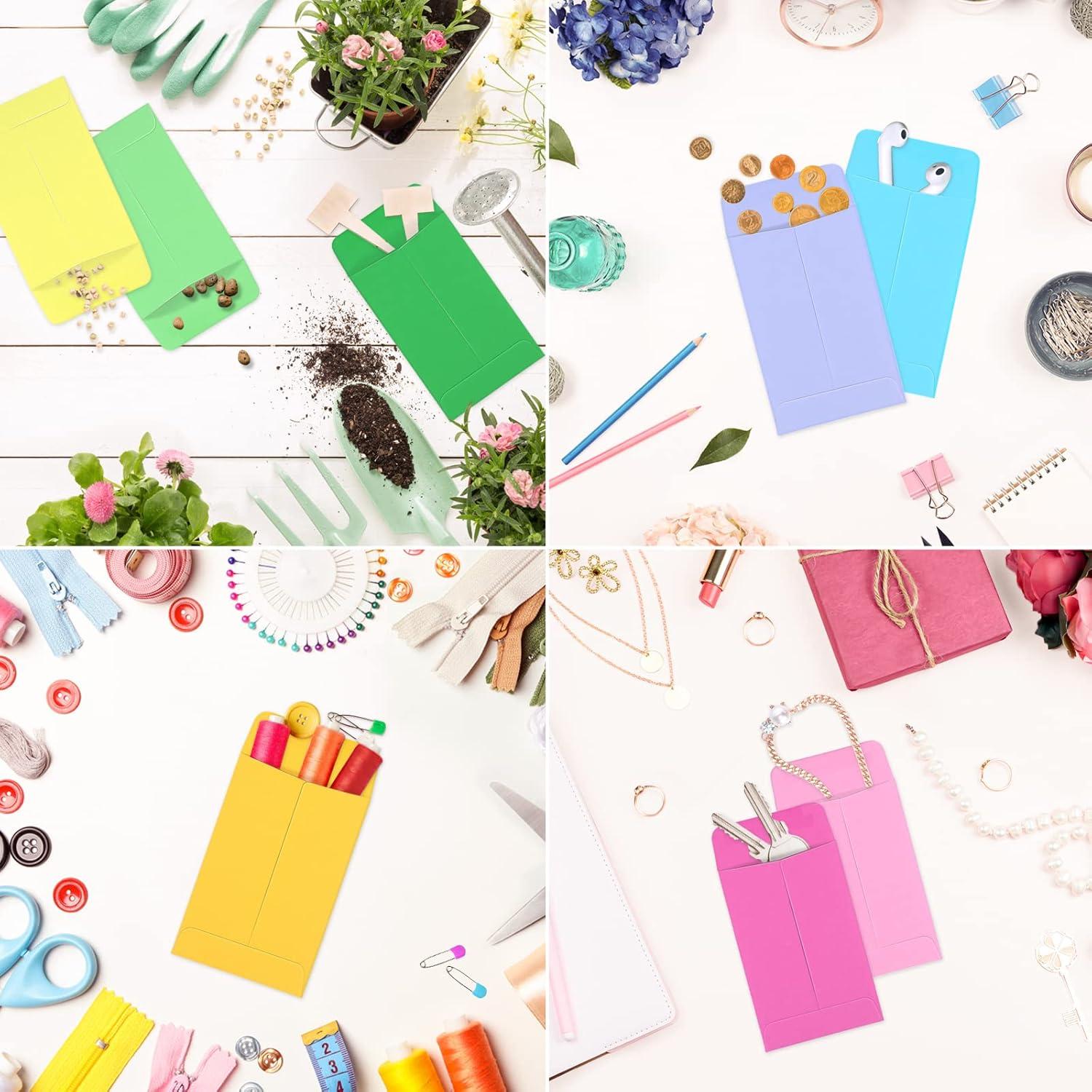 Paquete de 100 sobres multicolores Swesara 5.7 x 8.9 cm