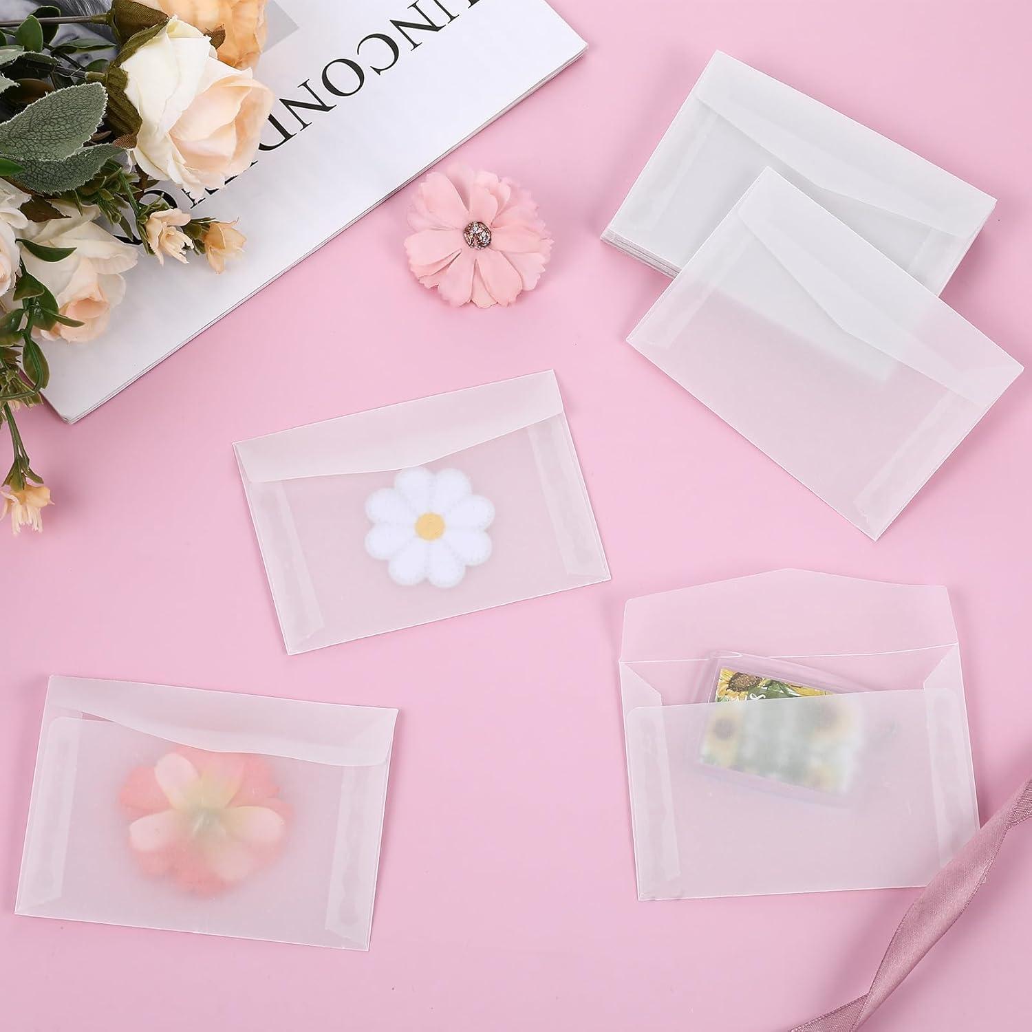 50 Sobres Transparentes Auto-Cerrables FdcZeyxior 10x7 cm