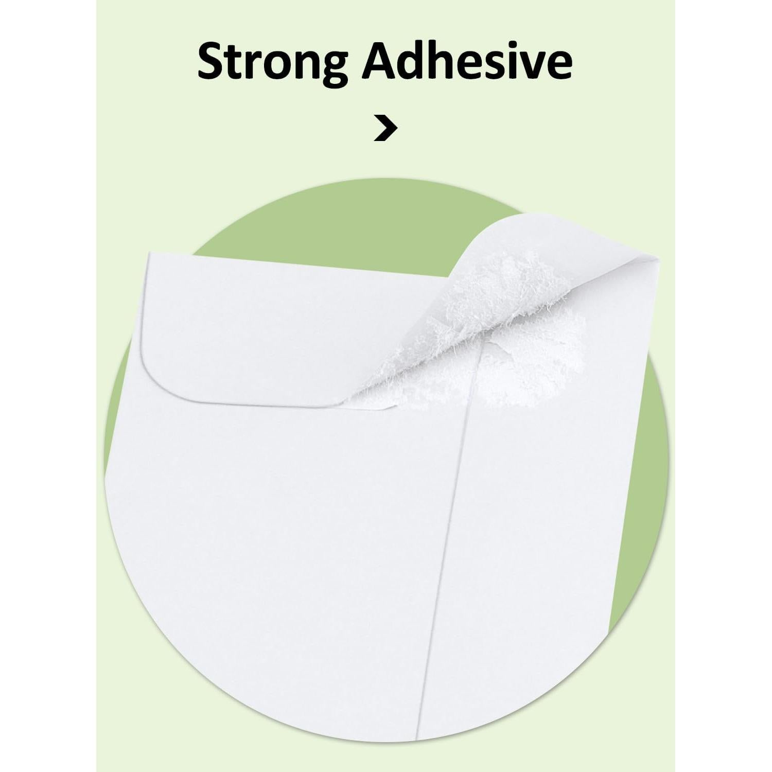 Sobres para Monedas Eupako 100 PCS 5.7x8.9 cm Gummed Kraft