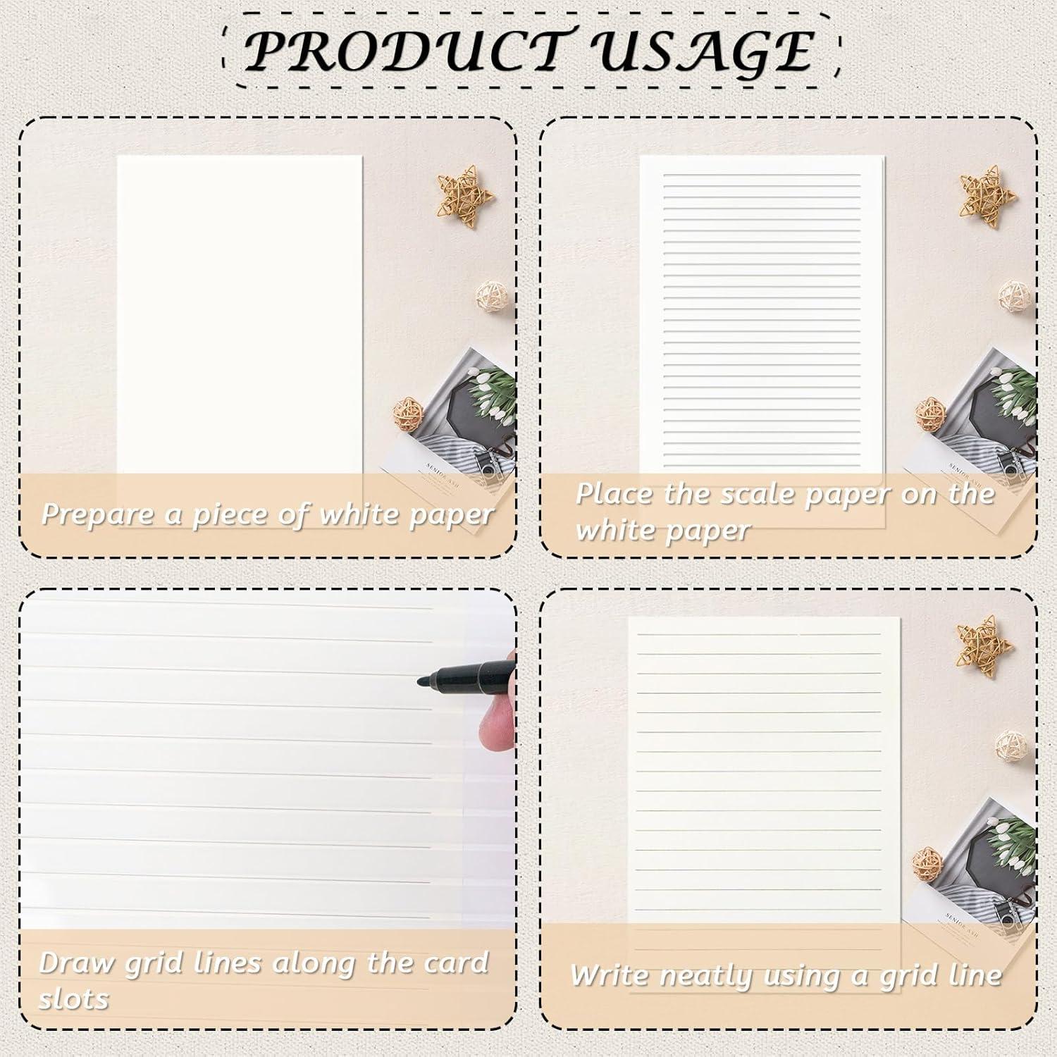 Paquete de 12 Plantillas de Esténcil GTILE para Sobres y Diarios