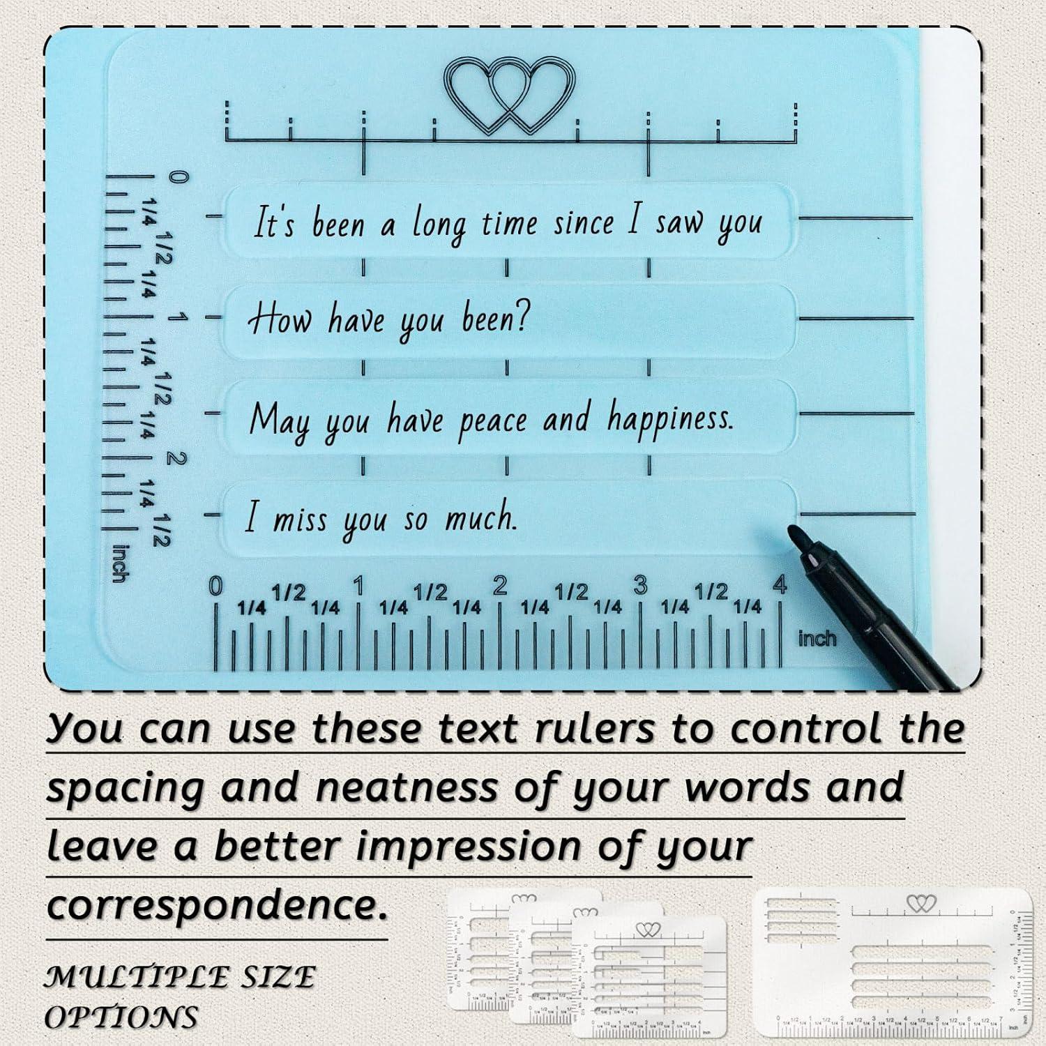 Paquete de 12 Plantillas de Esténcil GTILE para Sobres y Diarios