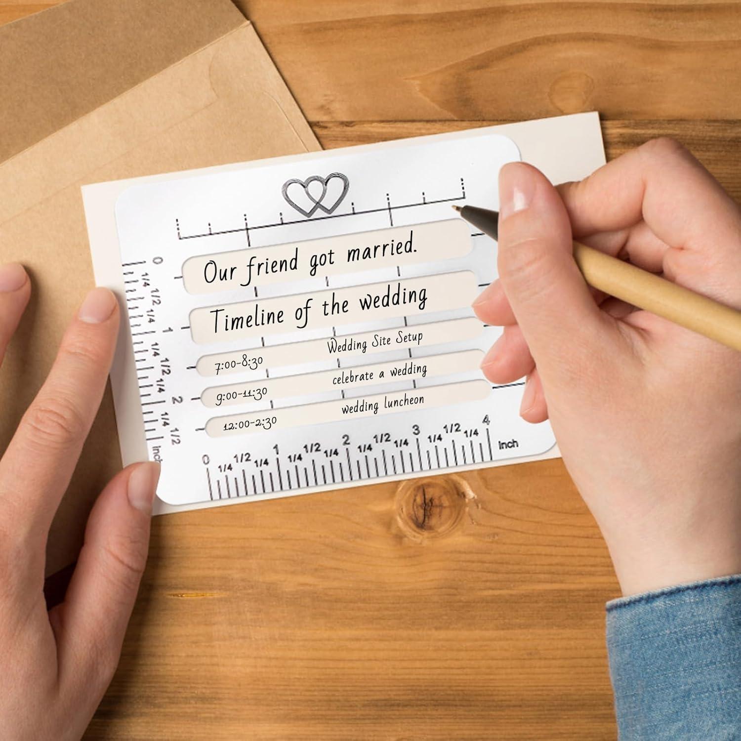 Paquete de 12 Plantillas de Esténcil GTILE para Sobres y Diarios