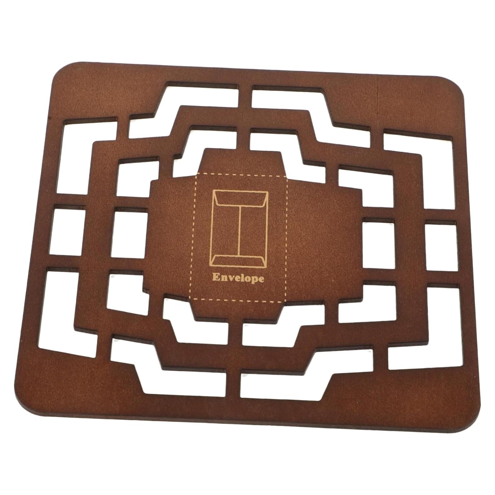 Plantilla de Sobre Vintage DOITOOL de Madera 14.2x14.2cm