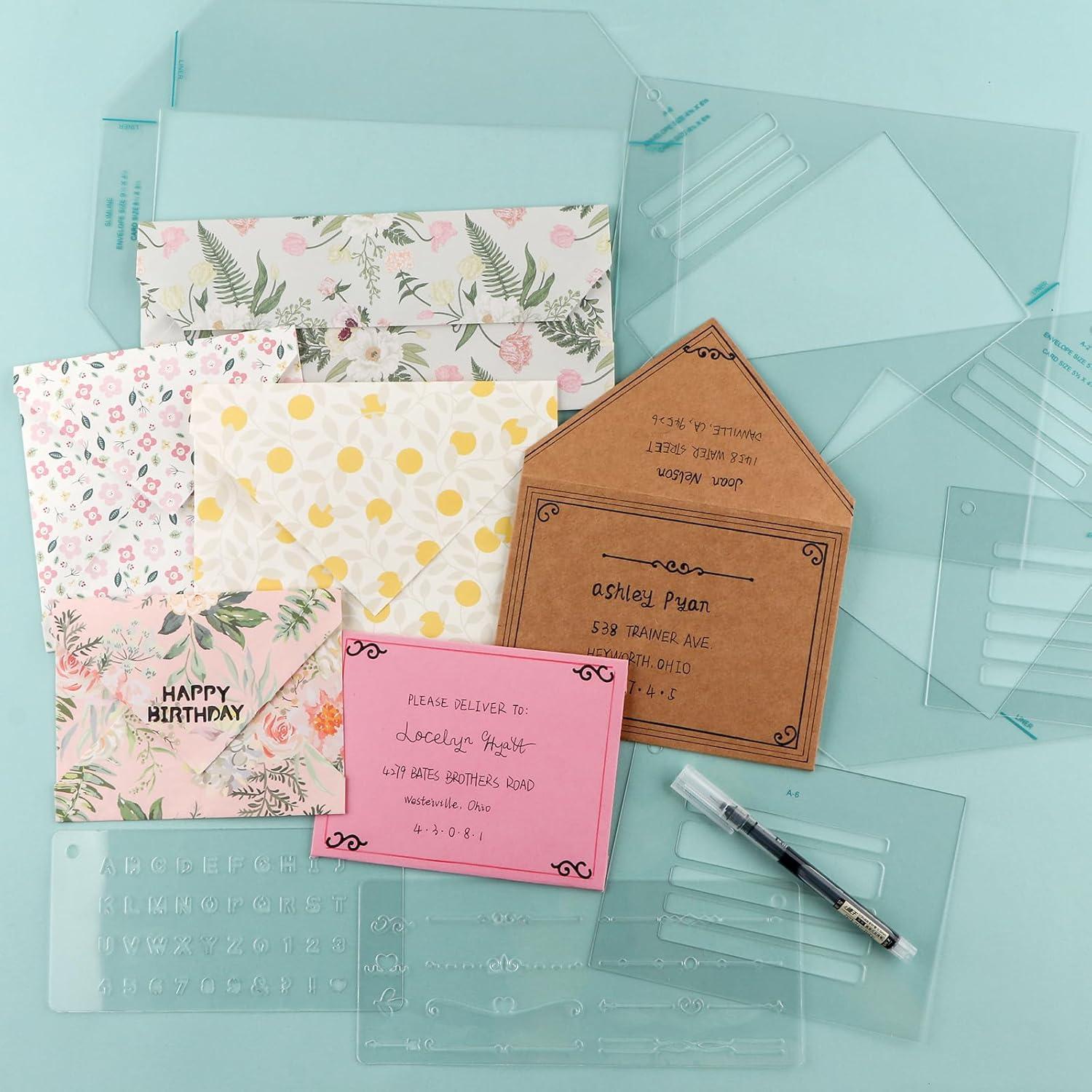 Conjunto de Guías para Hacer Sobres BAOFALI 17 Piezas