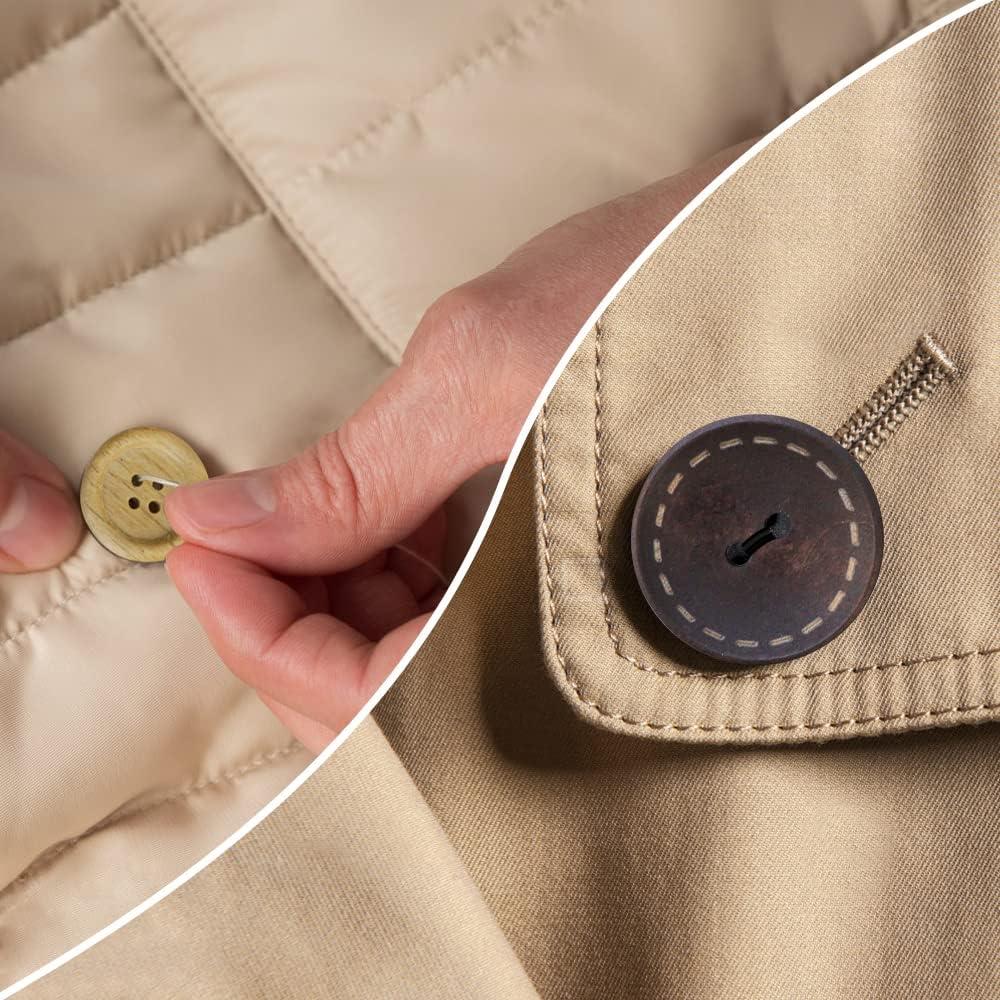 Botones de Madera TCOTBE 600 Pcs Mezcla de Colores 2.5-1.5 cm