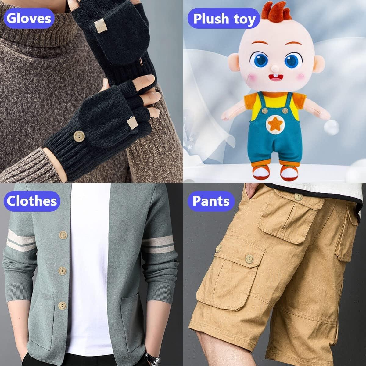 150 Botones de Madera Renashed 15mm 20mm 25mm para DIY