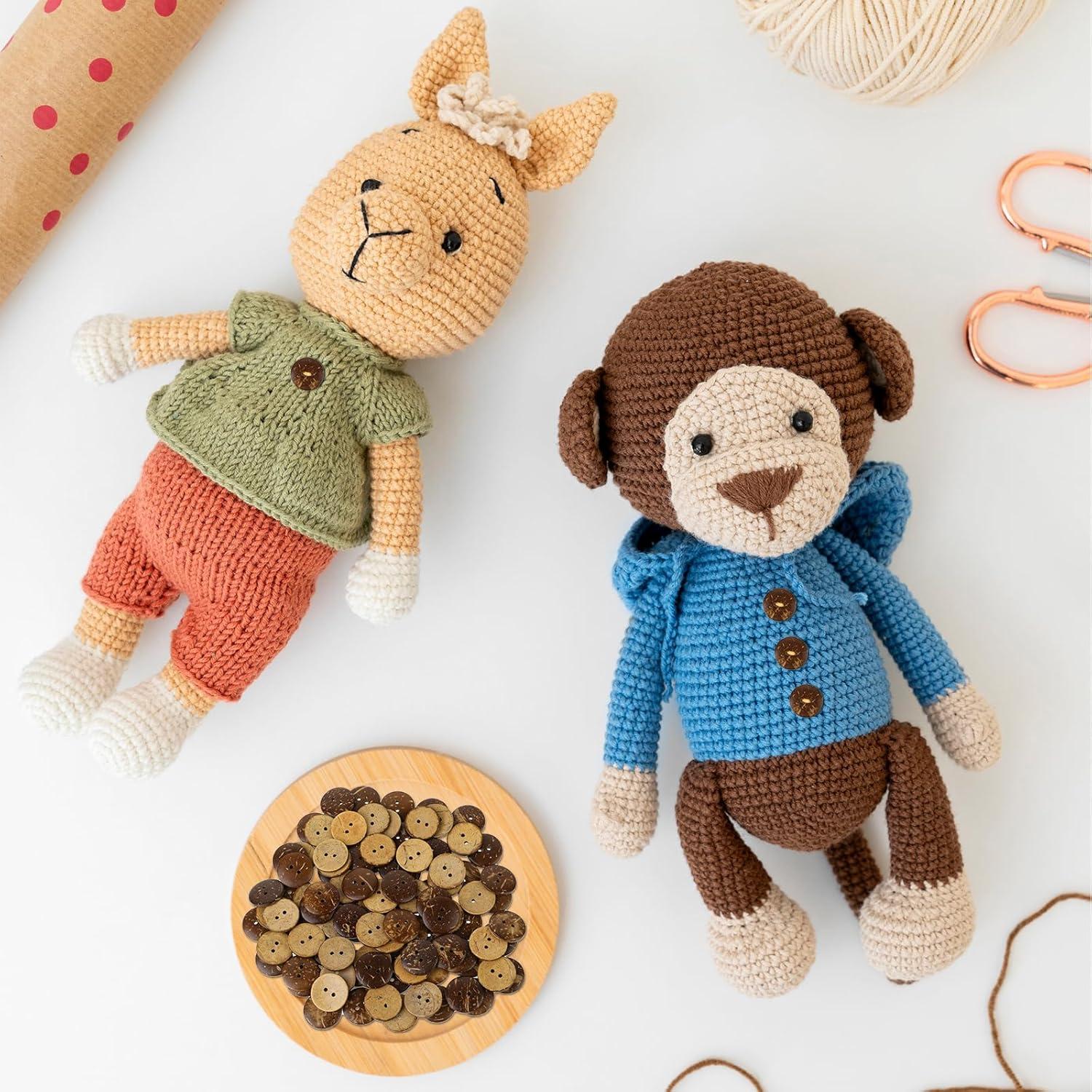 100 Botones de Concha de Coco Natural 20mm Mozeat Lens