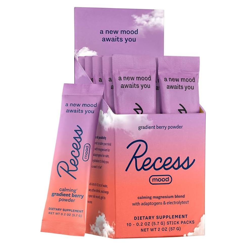 Polvo Calmante Recess 5.67g - Magnesio L-Treonato y Electrolitos