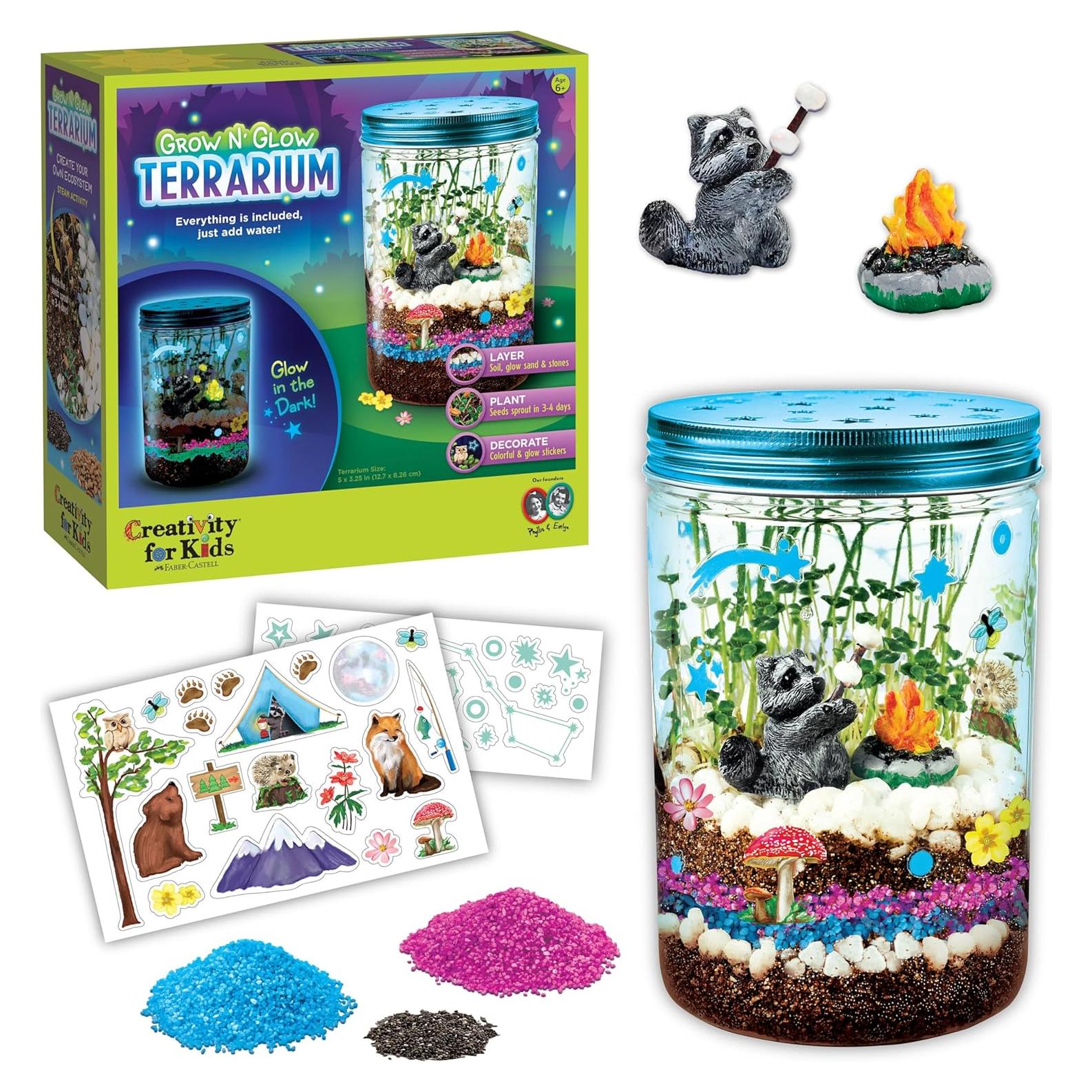 Kit de Terrario Grow 'N Glow Creativity for Kids - Ciencia 6+
