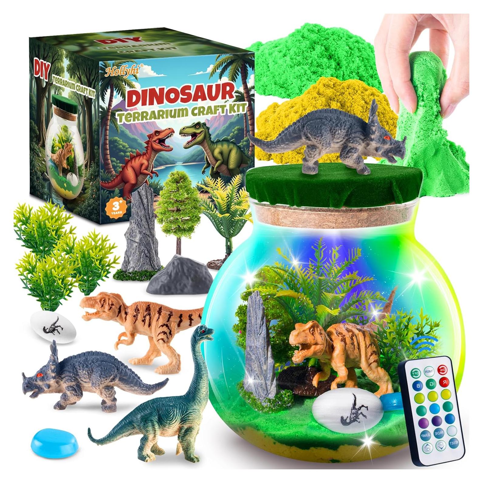 Kit de Terrario Iluminado Hollyhi para Niños 3-12 Años