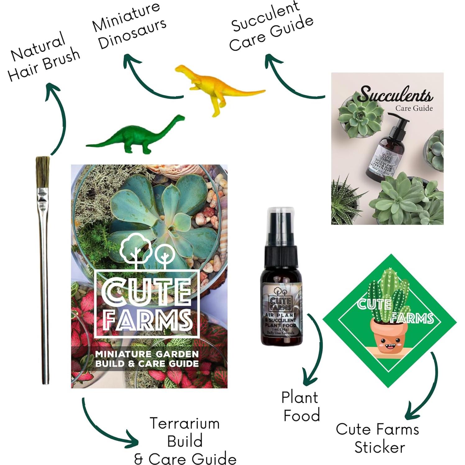 Kit de Inicio para Terrario Cute Farms | Musgo, Tierra y Abono