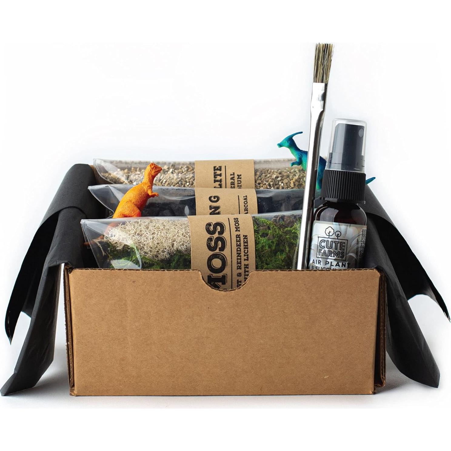 Kit de Inicio para Terrario Cute Farms | Musgo, Tierra y Abono