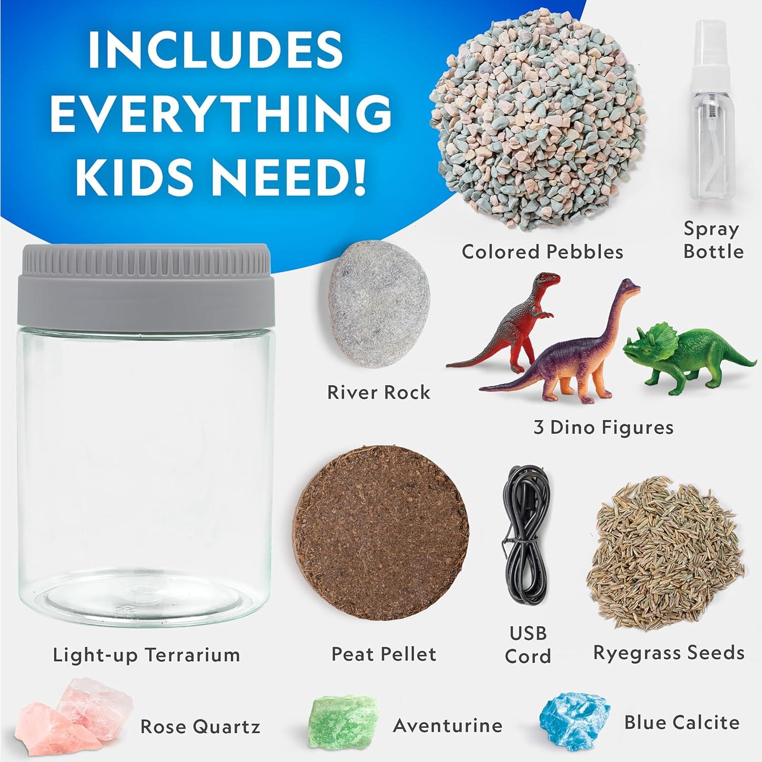 Kit de Terrario de Dinosaurios National Geographic con Luz LED